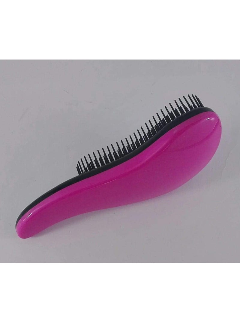 Generic Hair Detangling Brush, Pink 1pc Anti-Static Sliding Comb for Detangling Knots, Air Cushion Massage Brush for Women Men Adults Kids for Long Curly Thick Dry Wet Hair - Image 2
