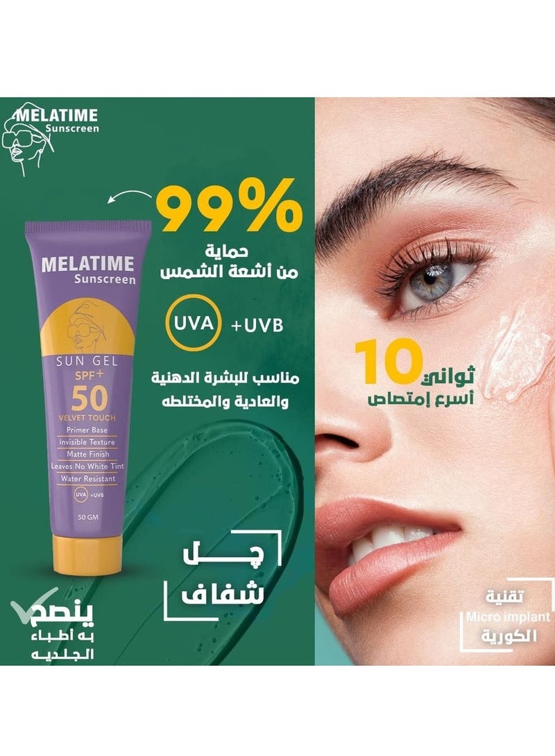 Melatime Gel Sunscreen Spf 50+ 50G