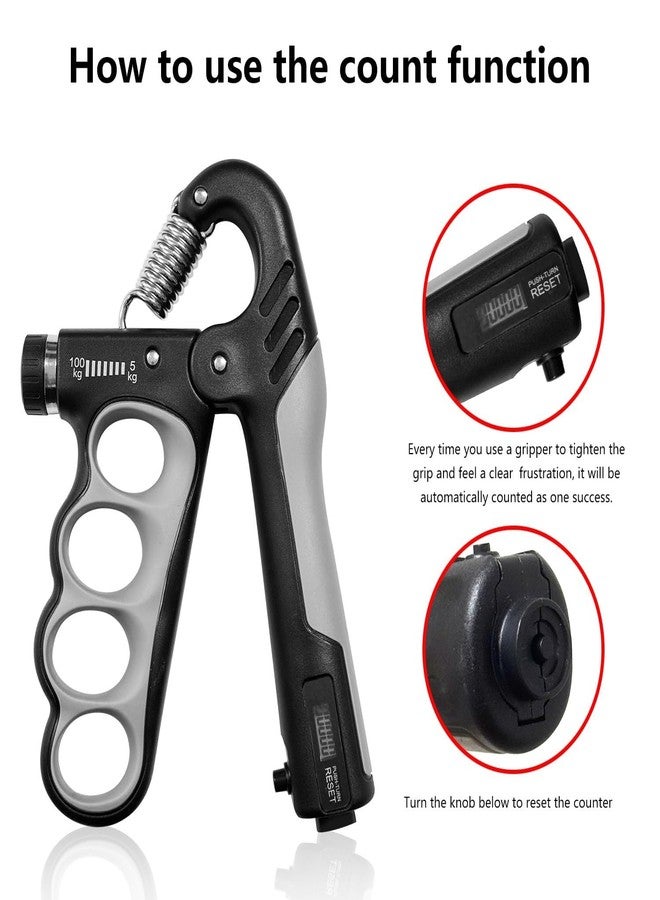 XYNO Adjustable Electronic Hand Grip Strengthener - 5-100kg, Professional Arm & Grip Trainer for Improved Hand Strength, Fitness & Endurance" - Image 4