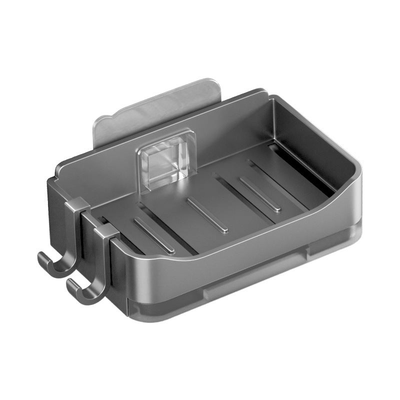 Jibaiju Wall-Mounted Soap Dish with Drainage, ABS, 13.3x8.3x4.1cm - Image 5