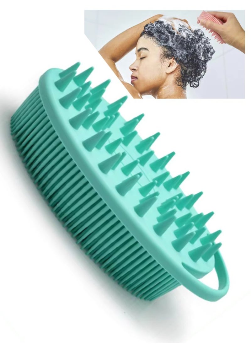 Prime by javaudan Silicone Body Scrubber, Exfoliating brush, 2 in 1 Bath and Shampoo Brush, Scalp Massager, Lathers Well, Long Lasting, Easy to Clean,And More Hygienic Than Traditional Loofah  - Image 1