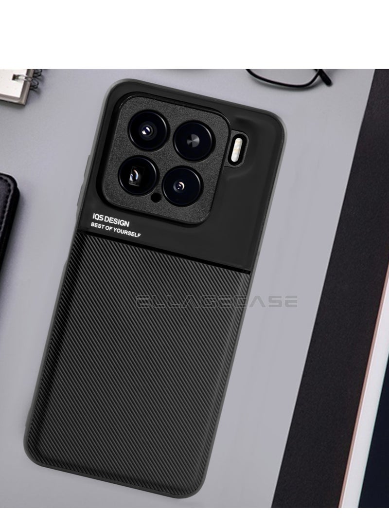 ELLAGECASE حافظة فاخرة رفيعة للغاية لهاتف Xiaomi 15، لوحة معدنية مخفية، تصميم نحيف، سهل الحمل، وحماية معززة للكاميرا - Image 3