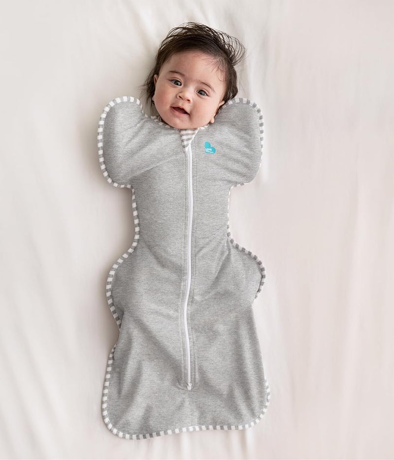 Love to Dream Swaddle UP, Gray, Newborn, 5-8.5 lbs., Dramatically Better Sleep, Allow Baby to Sleep in Their Preferred arms up Position for self-Soothing, snug fit Calms Startle Reflex - Image 2