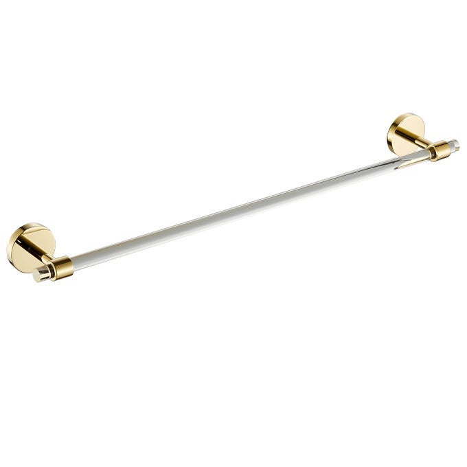 ACRYLIC GOLD TOWEL BAR TOWEL RACK FOR BATHROOM WALL MOUNTED TOWEL HOLDER MODERN 222INCH 565CM