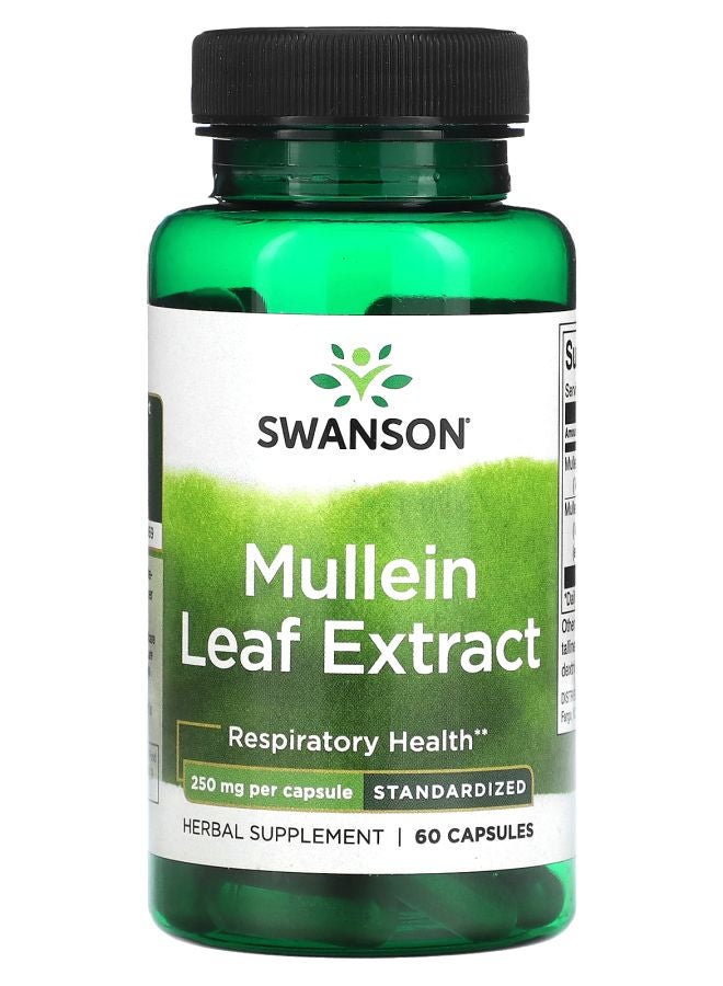 Mullein Leaf Extract 250 mg 60 Capsules