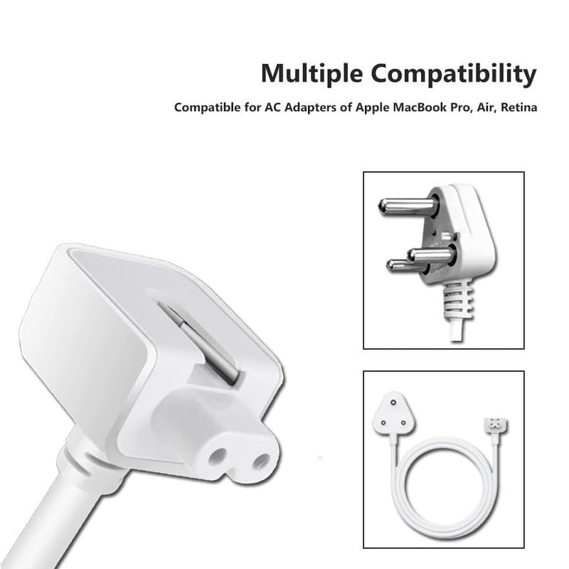 Wistar indianStyle Extension Cable Duck Head for Laptop Charger Adapter for app-le, Air, Retina, MG1, MG2, MG3,Mac/Book Chargers and Ipad Chargers - Image 3