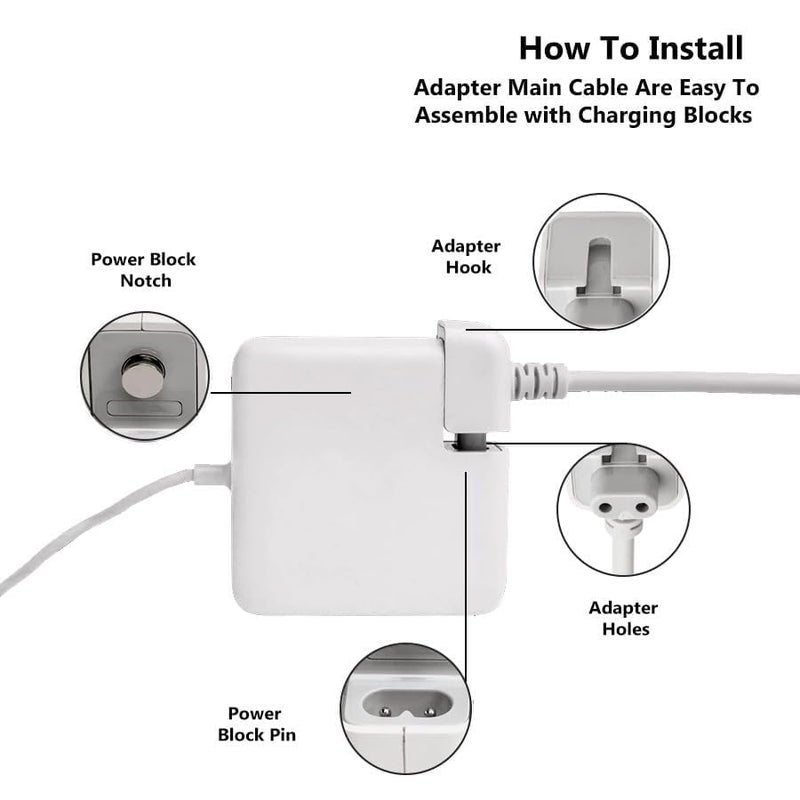 Wistar indianStyle Extension Cable Duck Head for Laptop Charger Adapter for app-le, Air, Retina, MG1, MG2, MG3,Mac/Book Chargers and Ipad Chargers - Image 4