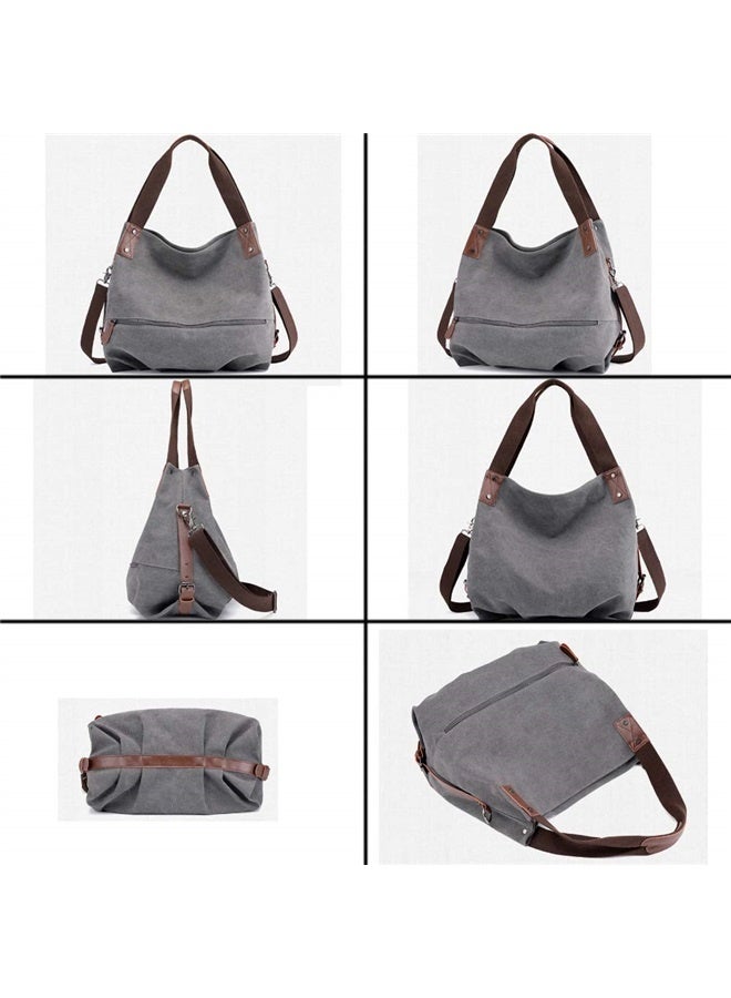 Handbag for Women Satchel Tote Bag Casual Canvas Pouch Handbags Purse Bag  - Image 5
