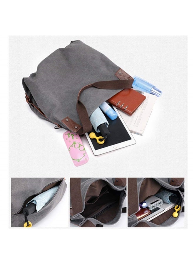 Handbag for Women Satchel Tote Bag Casual Canvas Pouch Handbags Purse Bag  - Image 4
