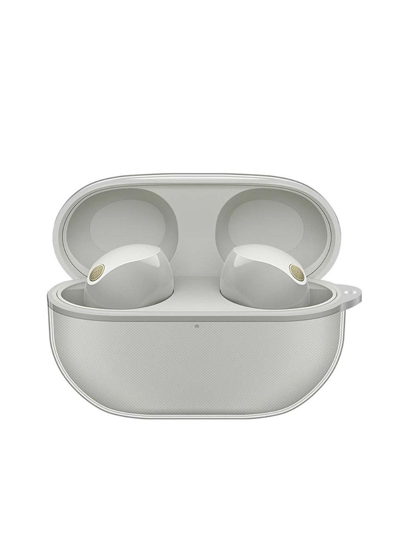 Case Compatible With Sony WF-1000XM5 - Protective Cover for Headphones Clear Soft Case With Hook for Sony WF-1000XM5 - Image 2