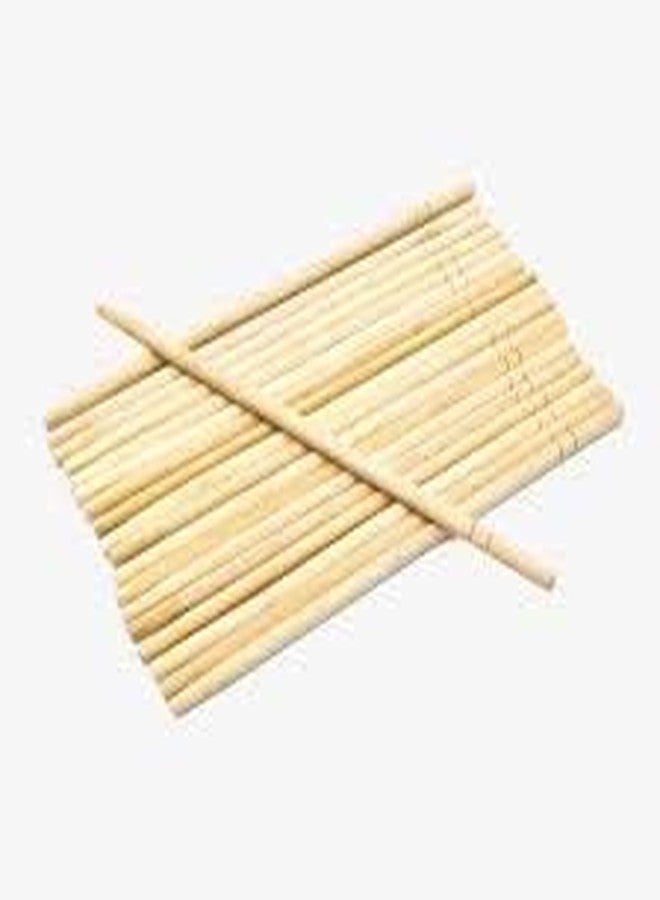 SpiderJuice 50 Pairs Wooden Reusable Lightweight Individually Wrapped Disposable Organic Natural Bamboo Chopsticks for Noodles Sushi Asian Food Dinner