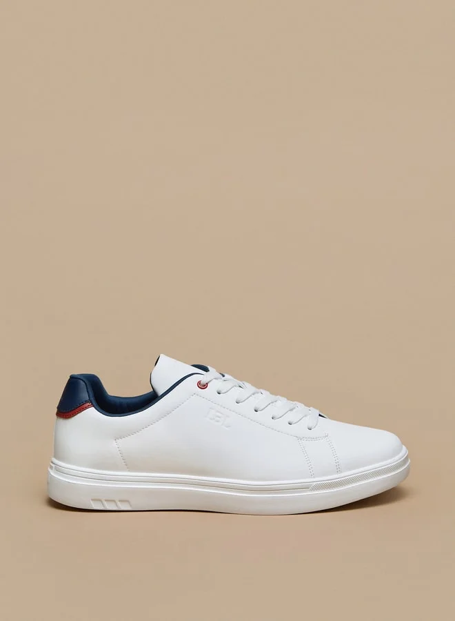 LBL by Shoexpress Men's Solid Sneakers with Lace-Up Closure