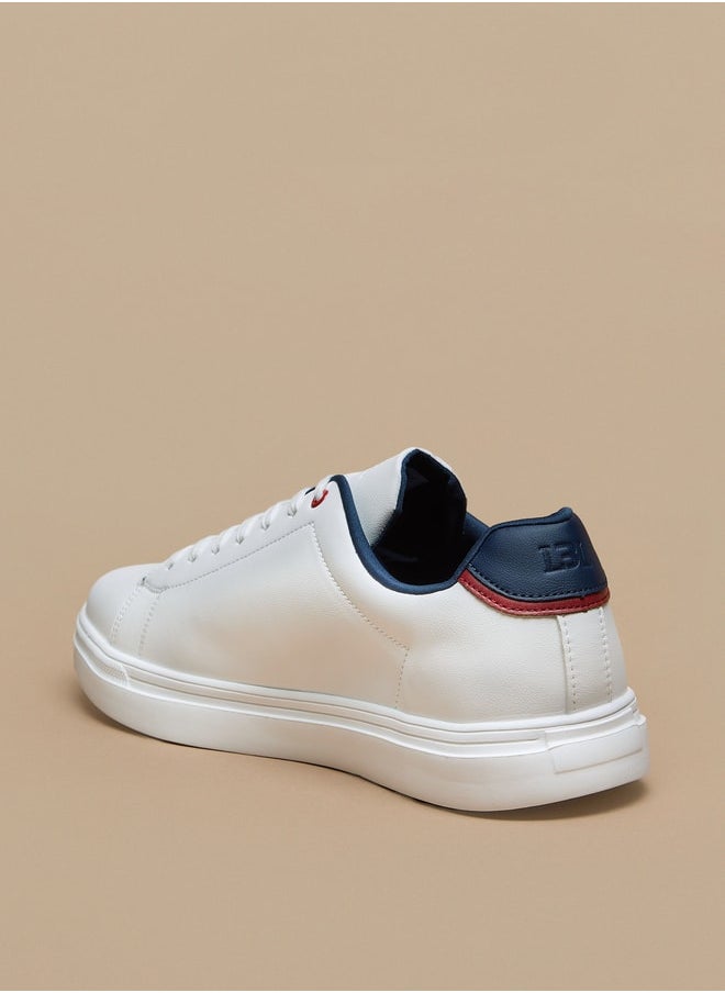 LBL by Shoexpress - Men's Solid Sneakers with Lace-Up Closure - Image 1