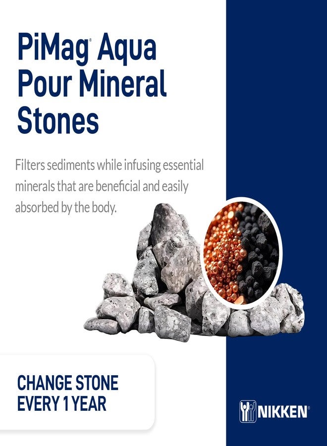 Nikken PiMag Aqua Pour Mineral Stones 1386 - Replacement for PiMag Aqua Pour System 1360 - Perfect for Reduction of Aesthetic Chlorine and Aesthetic Chloramine - Image 2