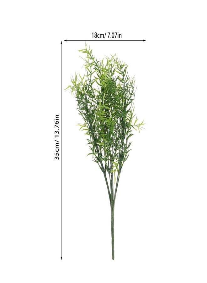 HAKIDZEL 8pcs Artificial Rosemary Plant Stems Adjustable Faux Greenery Sprigs Decorative Fake Grass for Home Office Garden Wedding Christmas Holiday Events - Image 4