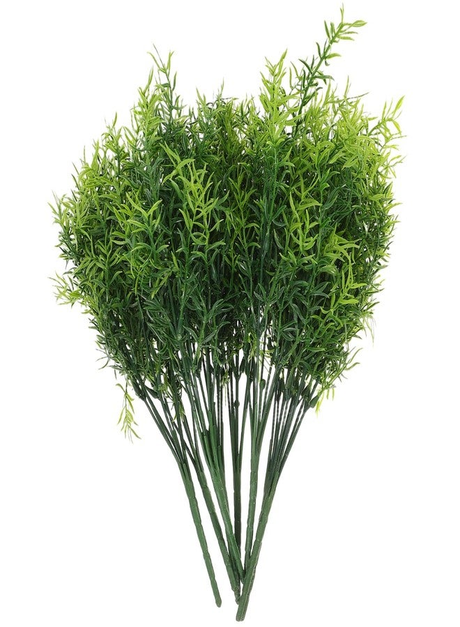 HAKIDZEL 8pcs Artificial Rosemary Plant Stems Adjustable Faux Greenery Sprigs Decorative Fake Grass for Home Office Garden Wedding Christmas Holiday Events - Image 1