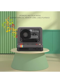 Sorandy Cassette Player Portable Walkman Stereo Tape Speaker 360 Degree Surround Sound Memory Card Cable Playback Tape Retro Speaker With 5 Lighting Modes For Home Party Picnic Indoor  - Image 5