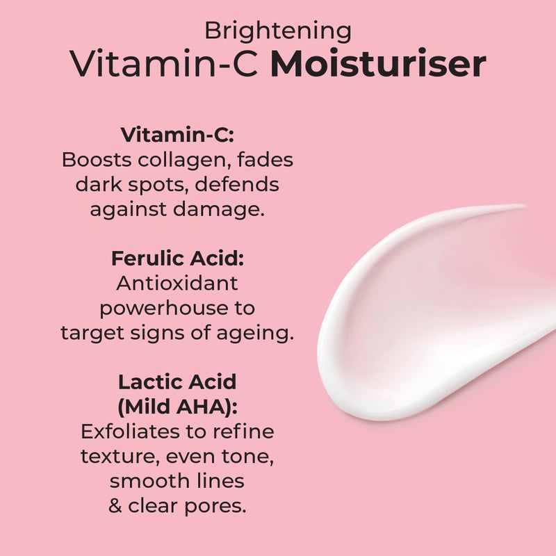 MCoBeauty - Glow Brightening Vitamin C Facial Moisturizer - Hydrating Face Cream with Ferulic Acid for Radiant, Energised & Dewy Skin - Contains Ferulic Acid, Crema Hidratante Para La Cara - Image 4