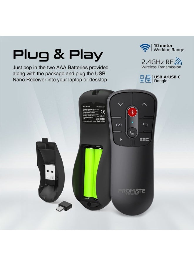 Promate ProPointer Universal Intuitive Wireless Presenter