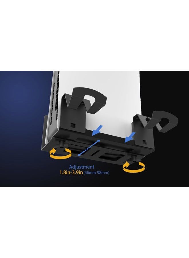 Monzlteck Universal Game Console Wall Mount + 2 Controller Holders, Compatible with PS3, PS4 Pro/Slim, PS5 Slim/Pro, Xbox 360/One S/One X - Image 4