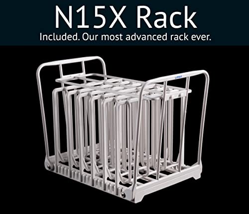 LIPAVI Sous Vide System Model NXC15-UNIR - with C15 Container, N15X Rack and an Universal lid - fits virtually any sous vide machine up to 2.755 inches (70mm) in diameter - Image 3