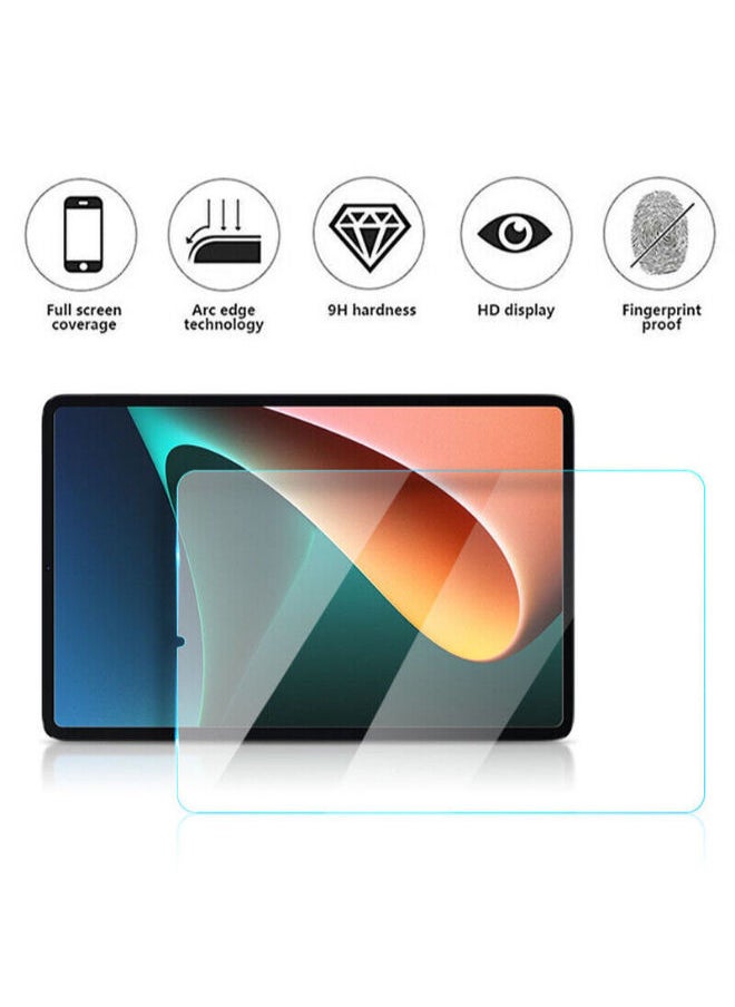 SHOPI Case for Xiaomi Pad 5/Mi Pad 5 Pro 11-inch ,Fashionable Smart Trifold Stand Cover, PU Leather Clear Transparent Back Cover for Xiao Mi Pad 5 - Black With 2 FREE Screen Protectors  - Image 5