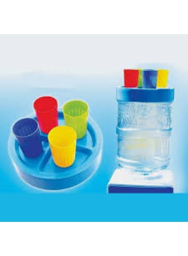 Water Bottle Cup Organizer Plastic Space-Saving Holder - Image 1