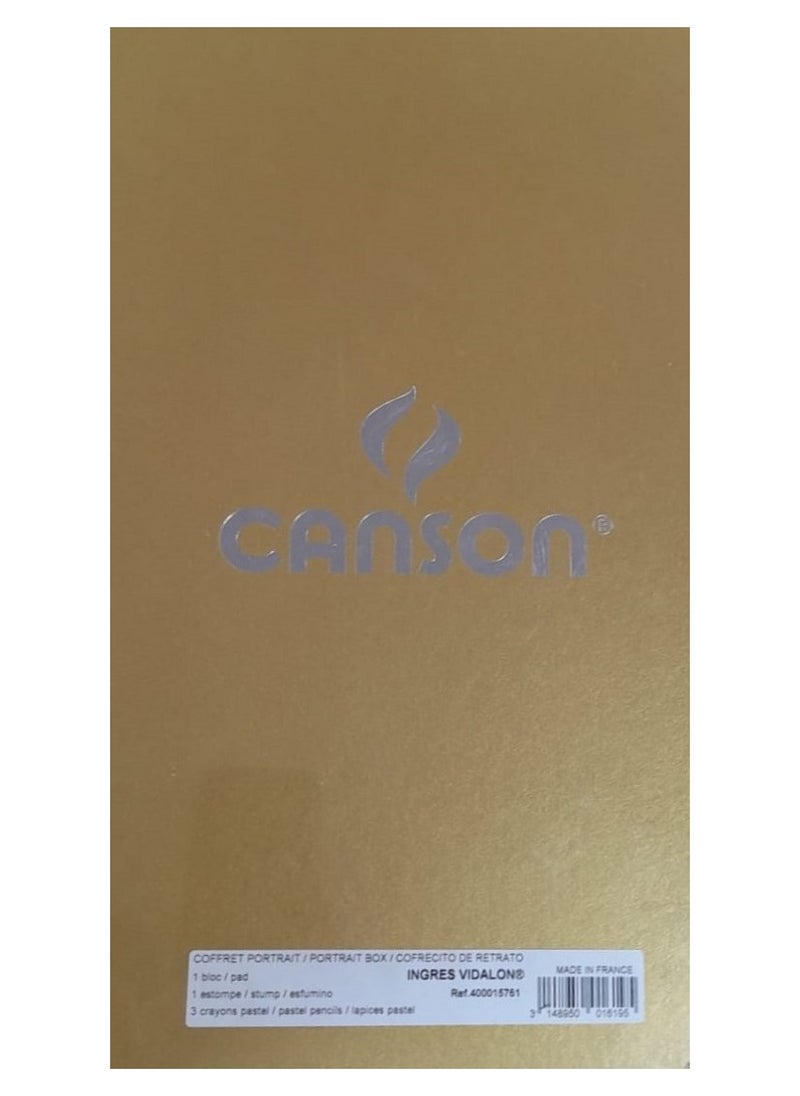 CANSON Canson sketch, 30 sheets, 100 grams + 3 Van Gogh charcoal pencils + eraser pen  - Image 3
