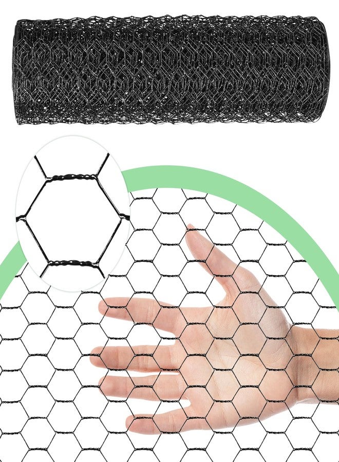 Miuwauer Chicken Wire 13.7 in x 236 in Poultry Wire Netting Hexagonal Galvanized Mesh Garden Fence Barrier for Pet Rabbit Chicken Fencing (PVC-Coated) - Image 3