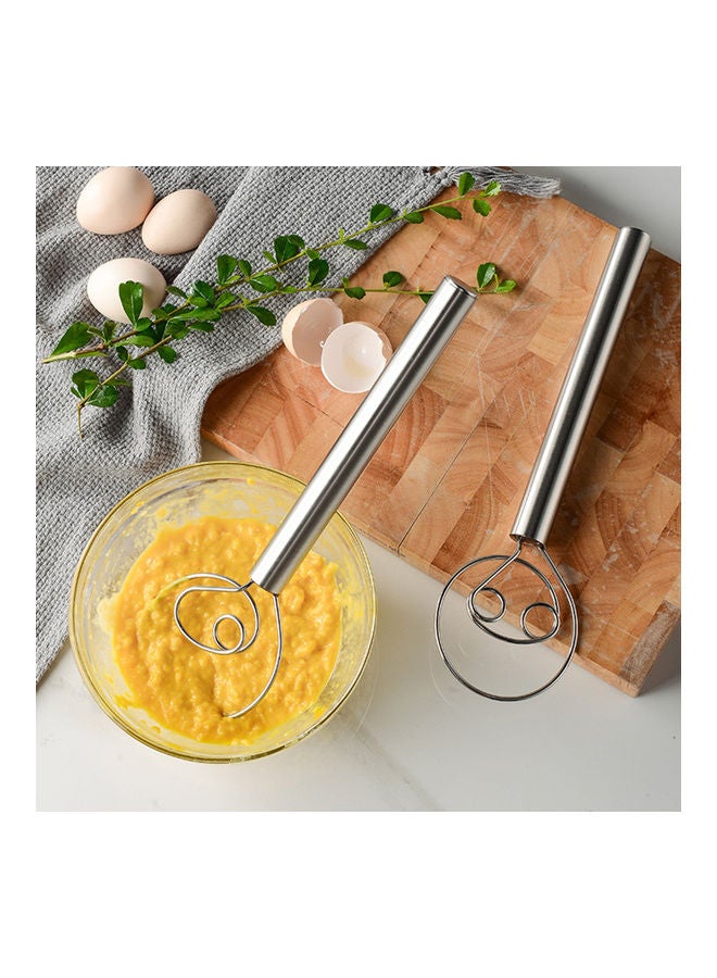 3-Piece Cutting Board, Double and Single Hole Whisk Set Silver/Brown  - Image 1
