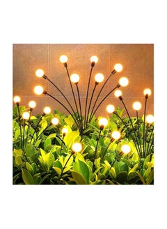 Sun Power Solar Powered Outdoor Lights. 8 LED. Steady Light & Flash. Swing Garden Light. Warm Light. Outdoor Decor. Waterproof. Black  - Image 1