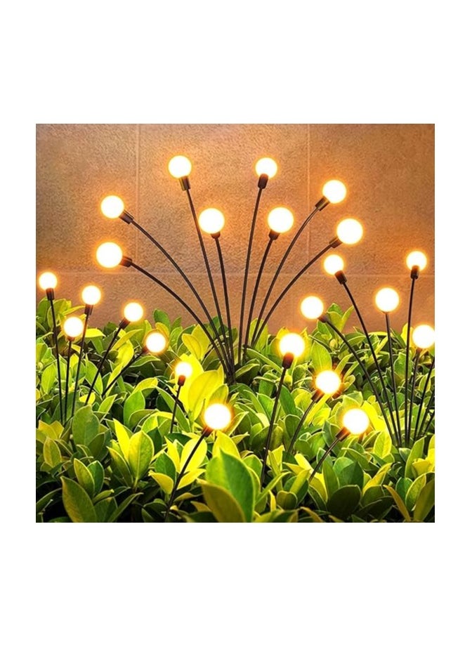 Sun Power Solar Powered Outdoor Lights. 8 LED. Steady Light & Flash. Swing Garden Light. Warm Light. Outdoor Decor. Waterproof. Black  - Image 1