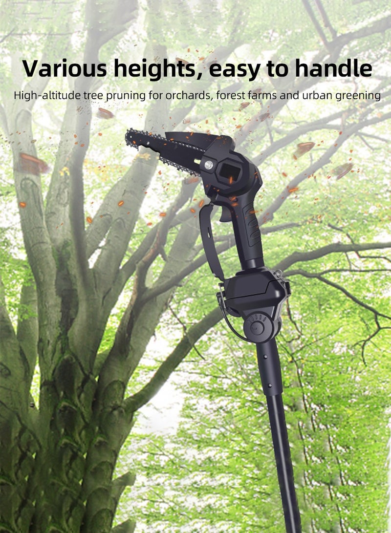 Arabest 21V Electric Pruning Shears Retractable Tree Li-Ion Saw Pruner Handheld Electric Chain Saw SK5 Blade Brushless Motor With 1 x 1500mAh Li-Ion Battery Suitable for Horticulture Orchard Farm 1.8m - Image 2