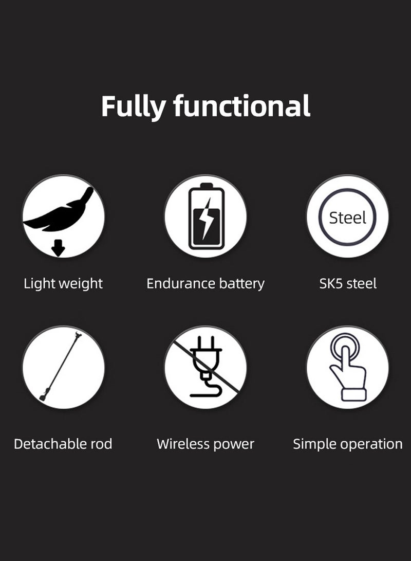 Arabest 21V Electric Pruning Shears Retractable Tree Li-Ion Saw Pruner Handheld Electric Chain Saw SK5 Blade Brushless Motor With 1 x 1500mAh Li-Ion Battery Suitable for Horticulture Orchard Farm 1.8m - Image 3