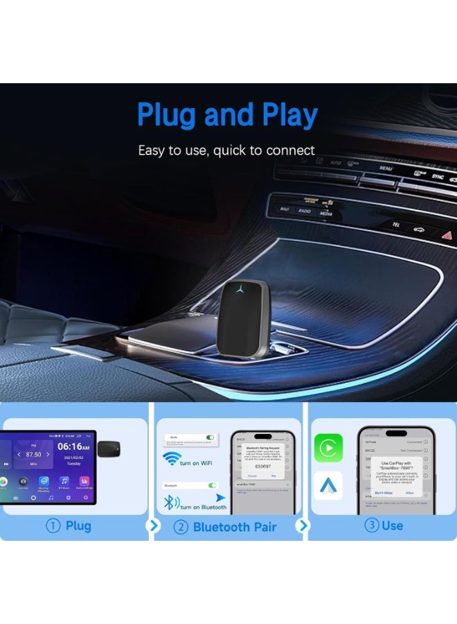 محول كار بلاي لاسلكي Plug & Play – اتصال سريع ومستقر، منخفض التأخير، عملي وسهل الاستخدام للآيفون والأندرويد - Image 3
