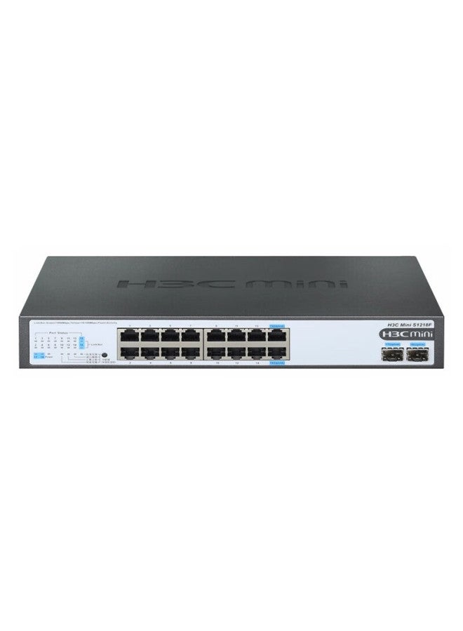 H3c 16-port Gigabit Switch, Unmanaged Enterprise-grade Switch, Network Cable Splitter, 16 Gigabit Ethernet Ports + 2 Gigabit Sfp Ports, S1218f - Image 3