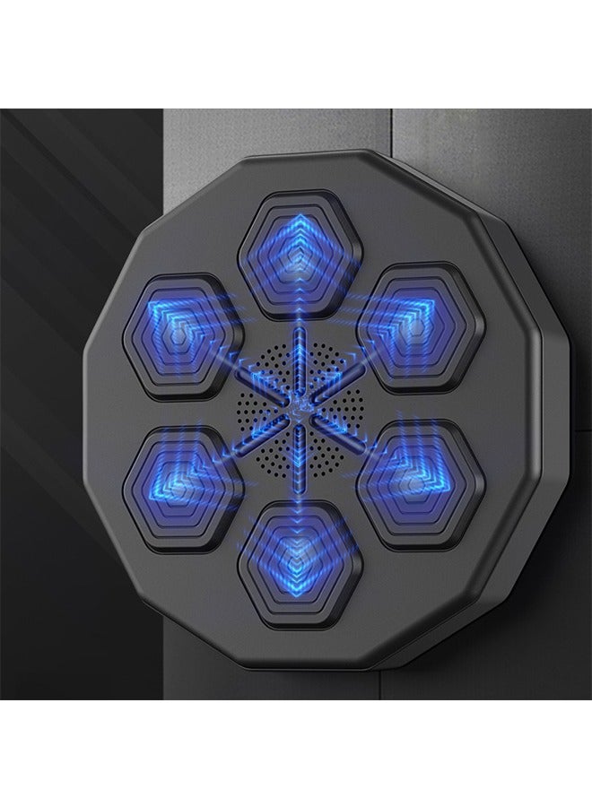 Beauenty Wall Mounted Boxing Training Machine, Smart Music Boxing Machine With Boxing Gloves And 6 Lights & Bluetooth Sensor Target Boxing Pads Reaction Coordination Adult Boxing Machine Training - Image 2
