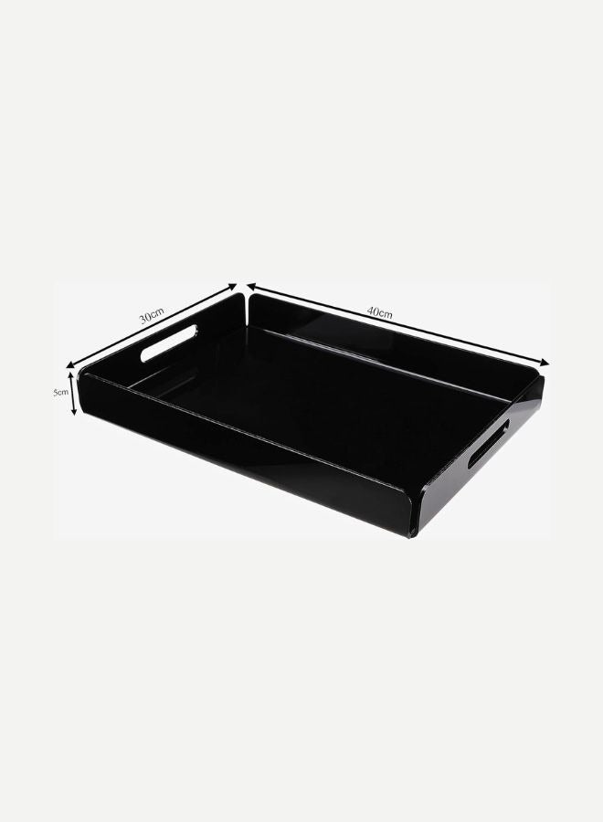 Garkoo "Garkoo – Luxury Acrylic Serving Tray – Size 40×30 cm – Durable Seamless Design with Handles – Open-Sided – Ideal for Hotels, Restaurants & Room Service" - Image 4