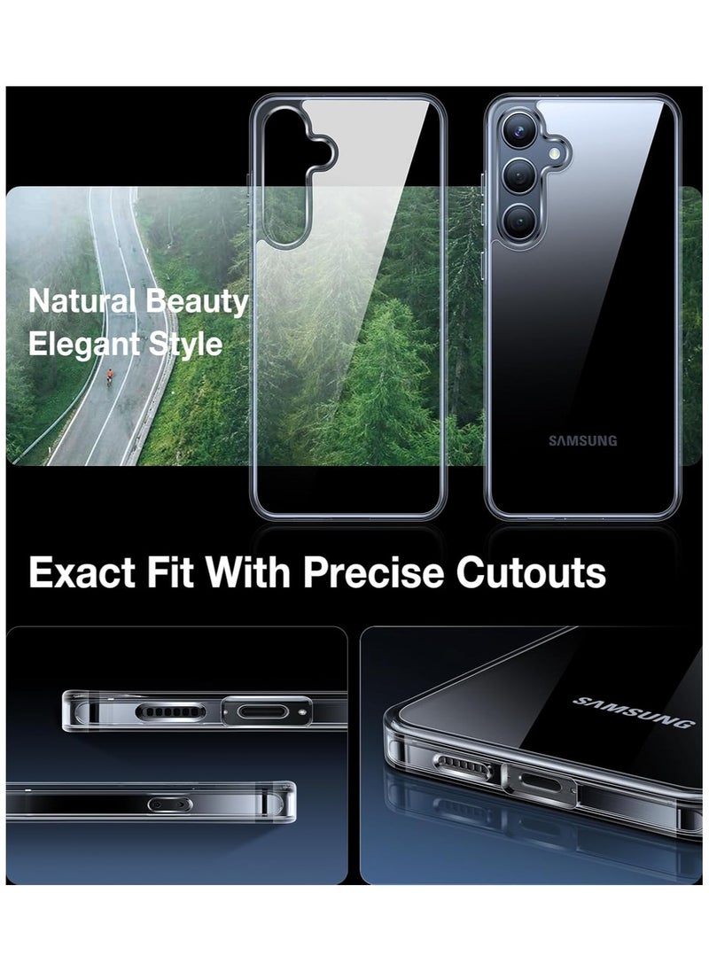 TORRAS - Shockproof for Samsung Galaxy S24 Case 6.2", 12FT [Mil-Grade Drop Tested, Translucent Matte Hard Back & Soft Edge Thin Slim Protective Galaxy S24 Case 5G Guardian Series, Clear - Image 1