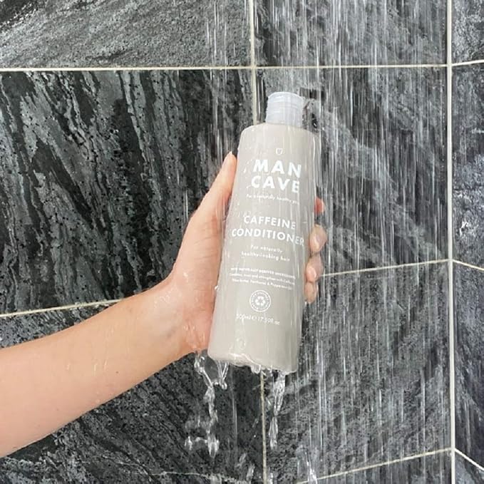ManCave Caffeine Shampoo for Men Support and Encourage Healthy Hair Growth with Caffeine Panthenol and Vitamin E Sulphate Free Natural Vegan Cruelty Free 500 ml