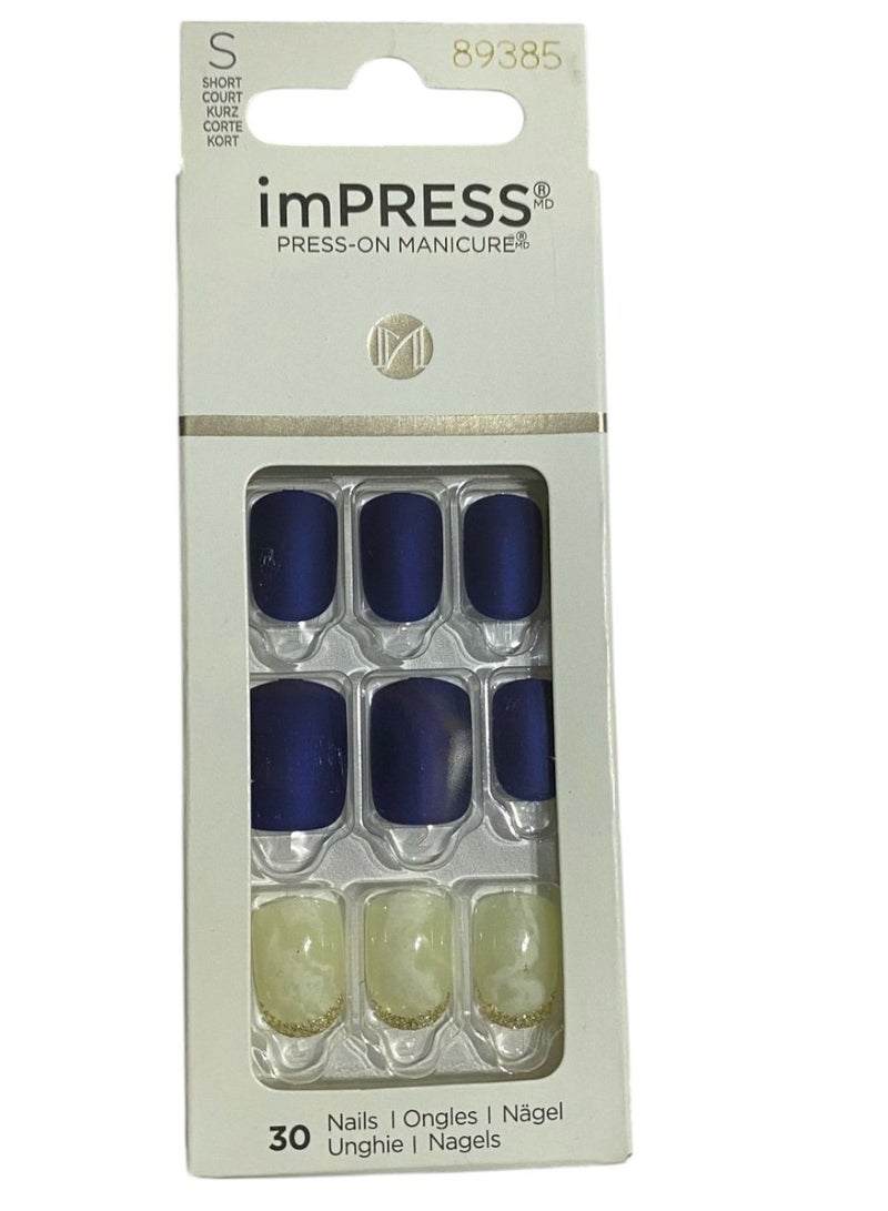KISS imPRESS Press-on Manicure 30 Nails (Chasing Stars) IM36C Size S - Image 5