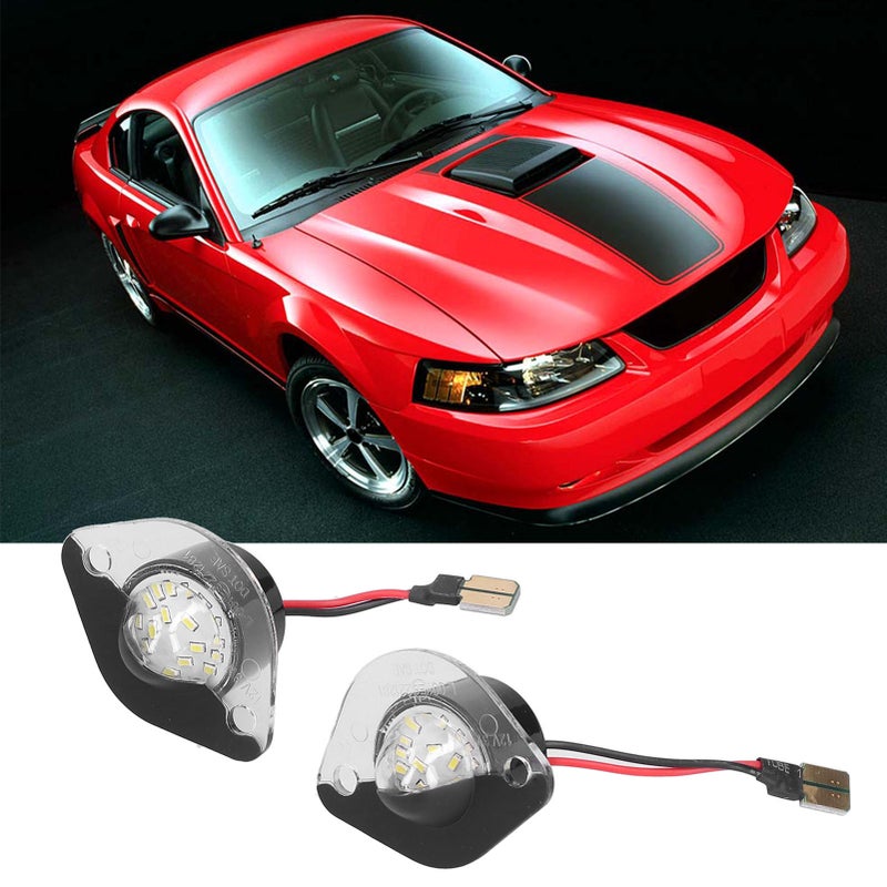 ٢ قطع مصباح لوحة ترخيص LED SMD 3 واط 6500 كلفن ضوء أبيض مناسب لـ فورد موستانج 1994-2004 - Image 3
