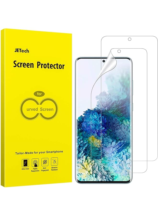 جي تيك واقي شاشة لهاتف سامسونج جالكسي S20 بلس مقاس 6.7 بوصة عالي الوضوح، غلاف مرن من مادة TPU، متوافق مع الجراب، عبوتان - Image 1