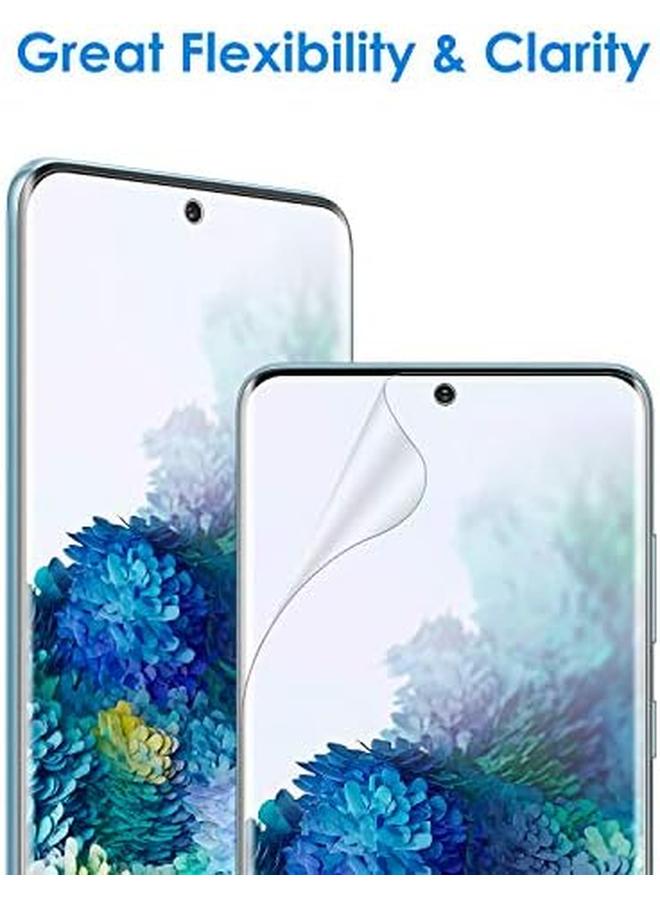 جي تيك واقي شاشة لهاتف سامسونج جالكسي S20 بلس مقاس 6.7 بوصة عالي الوضوح، غلاف مرن من مادة TPU، متوافق مع الجراب، عبوتان - Image 4