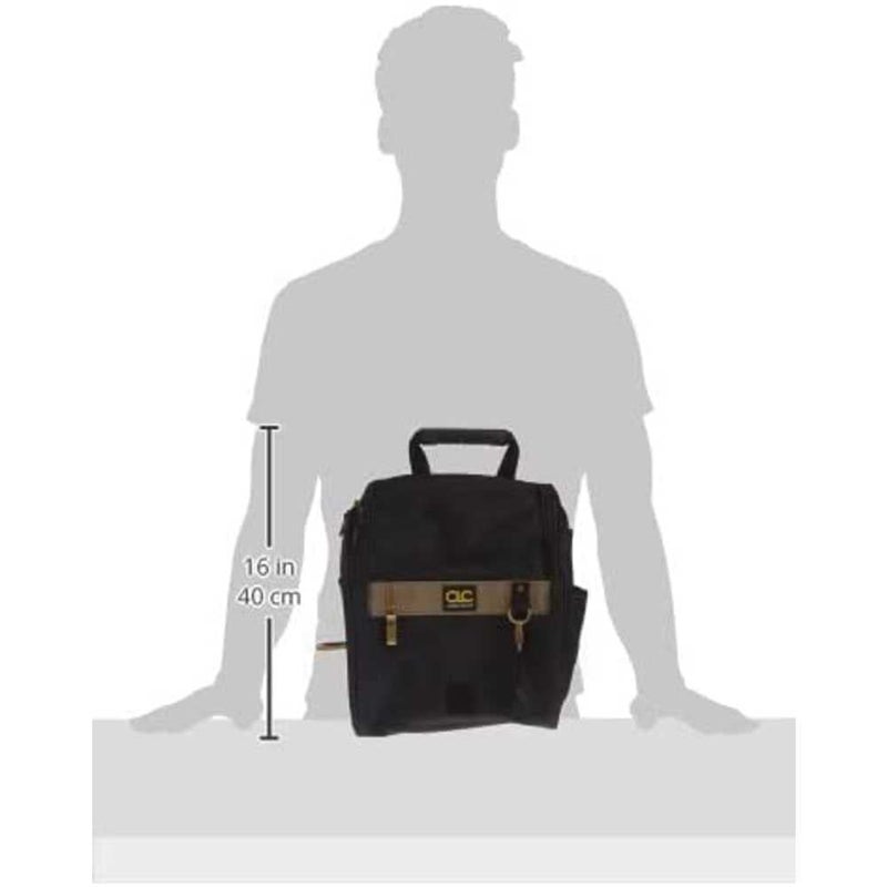 Custom Leathercraft CLC Custom Leathercraft 1509 Zippered Professional Electricians Tool Pouch, 21 Pocket , Black - Image 5