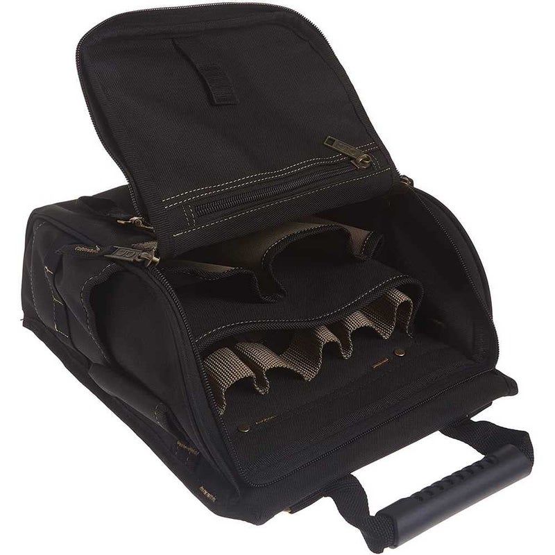 Custom Leathercraft CLC Custom Leathercraft 1509 Zippered Professional Electricians Tool Pouch, 21 Pocket , Black - Image 4