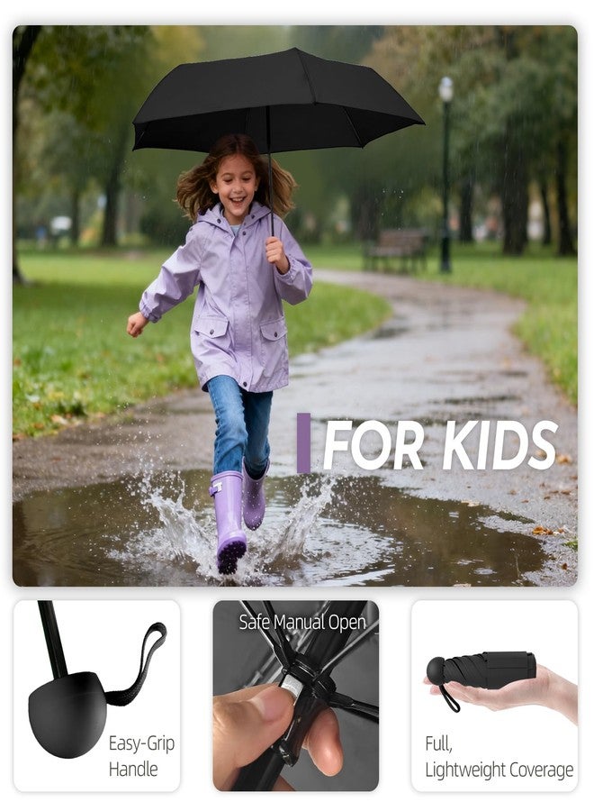 LILAC Travel Mini Umbrella with UPF 50+ Cooling UV Rain Protection, Compact Small & Lightweight Pocket-Sized Folding Umbrellas with Case for Purse & Backpack, Thoughtful Gift Women Men & Kids - Image 4