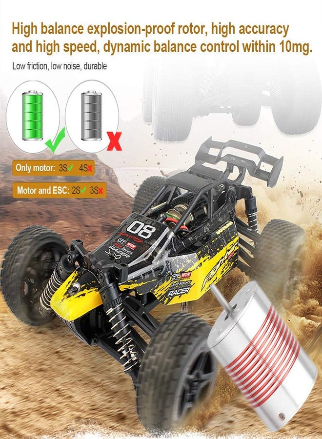 ARRAROWN 540 Brushless Motor 1/10 3650 5900KV 3.175mm Shaft Waterproof Brushless Motor for 1:10 Scale RC On-Road Car - Image 2