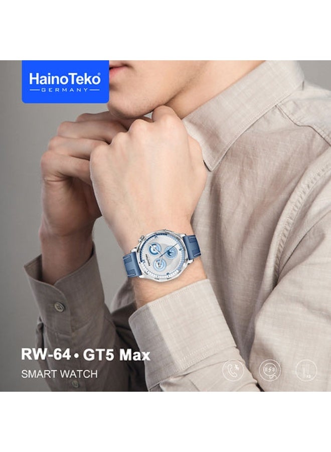 Haino Teko Haino Teko RW-64 Smart Watch with AMOLED Display (Blue) - Image 3