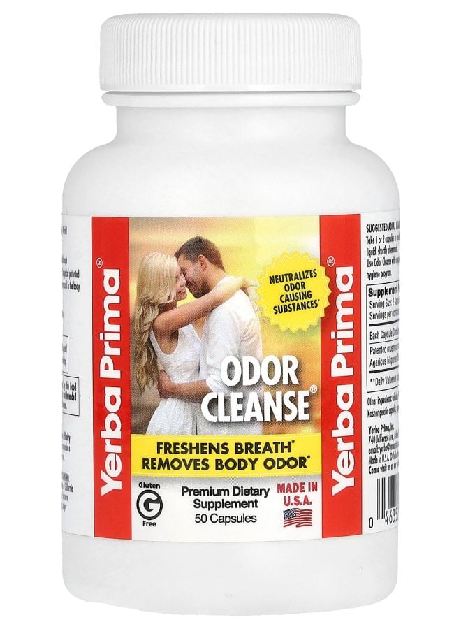 Yerba Prima Odor Cleanse 50 Capsules